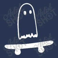 Ghost Skateboard Lazy Halloween Men Denim Jacket | Artistshot