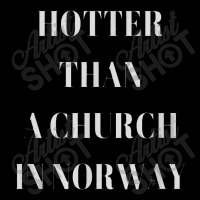 Hotter Than A Church In Norway Black Metal Adjustable Cap | Artistshot