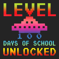 Level 100 Days Of School Unlocked Gamer Watercolor 3/4 Sleeve Shirt | Artistshot