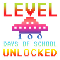 Level 100 Days Of School Unlocked Gamer Watercolor Stainless Steel Water Bottle | Artistshot