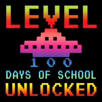 Level 100 Days Of School Unlocked Gamer Watercolor Lightweight Hoodie | Artistshot