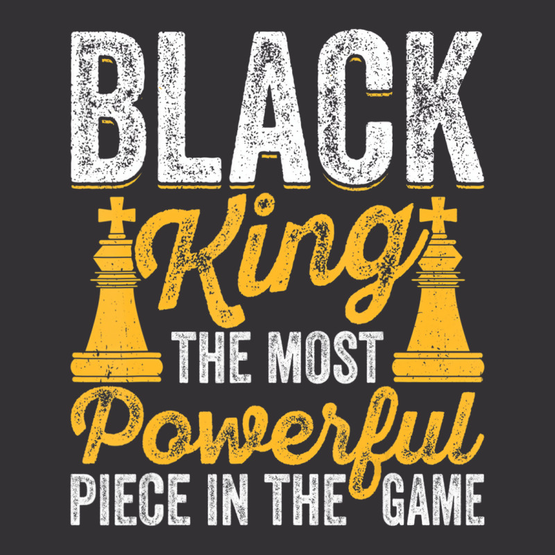 Black King The Most Powerful Piece In The Game Men Vintage Short | Artistshot