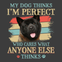 My Dog Thinks Im Perfect Akita Retro Style Men's Polo Shirt | Artistshot