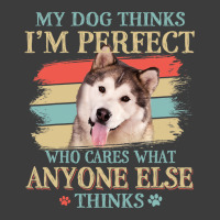 My Dog Thinks Im Perfect Alaskan Malamute Retro St Men's Polo Shirt | Artistshot