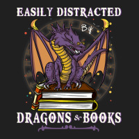 Dragon Book Shirt Easily Distracted By Dragon And  Ladies Polo Shirt | Artistshot