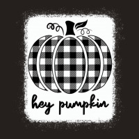 Fall Black And White Plaid Hey Pumpkin T Shirt Tank Top | Artistshot