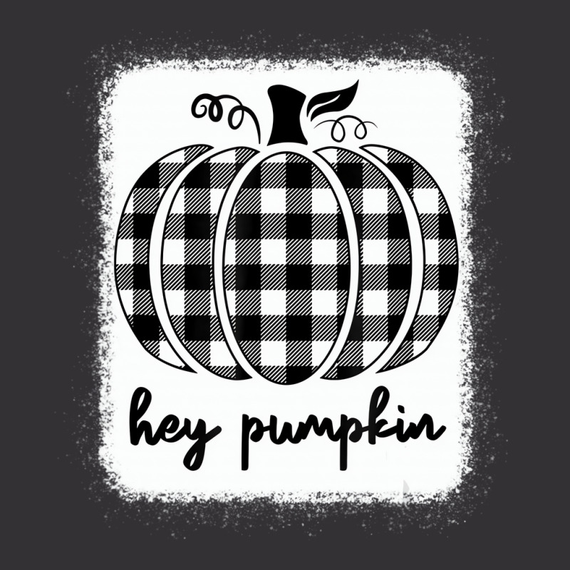 Fall Black And White Plaid Hey Pumpkin T Shirt Vintage Short by gabuya | Artistshot