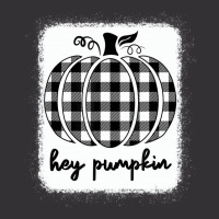 Fall Black And White Plaid Hey Pumpkin T Shirt Vintage Hoodie | Artistshot