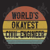 Civil Engineers  World's Okayest Civil Engi Vintage Cap | Artistshot