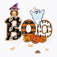 Boo Creepy Owl Pumpkin Ghost Funny Halloween Costu T-shirt | Artistshot