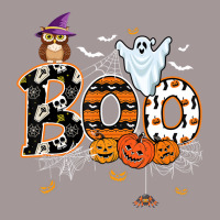 Boo Creepy Owl Pumpkin Ghost Funny Halloween Costu Vintage Hoodie | Artistshot