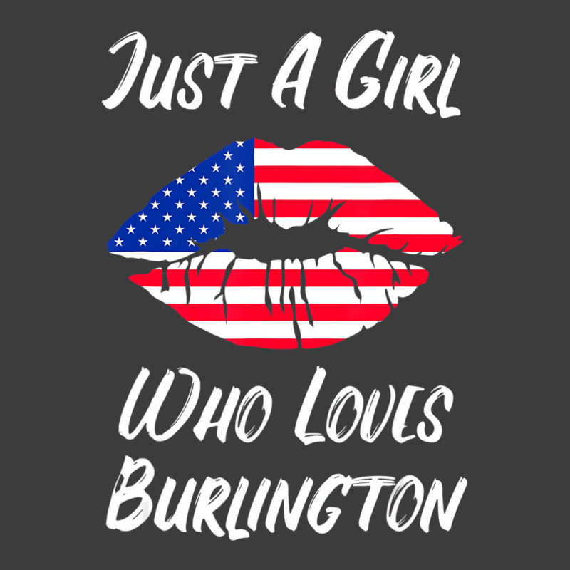 Lips Mouth Love American Flag Burlington T Shirt Men's Polo Shirt | Artistshot