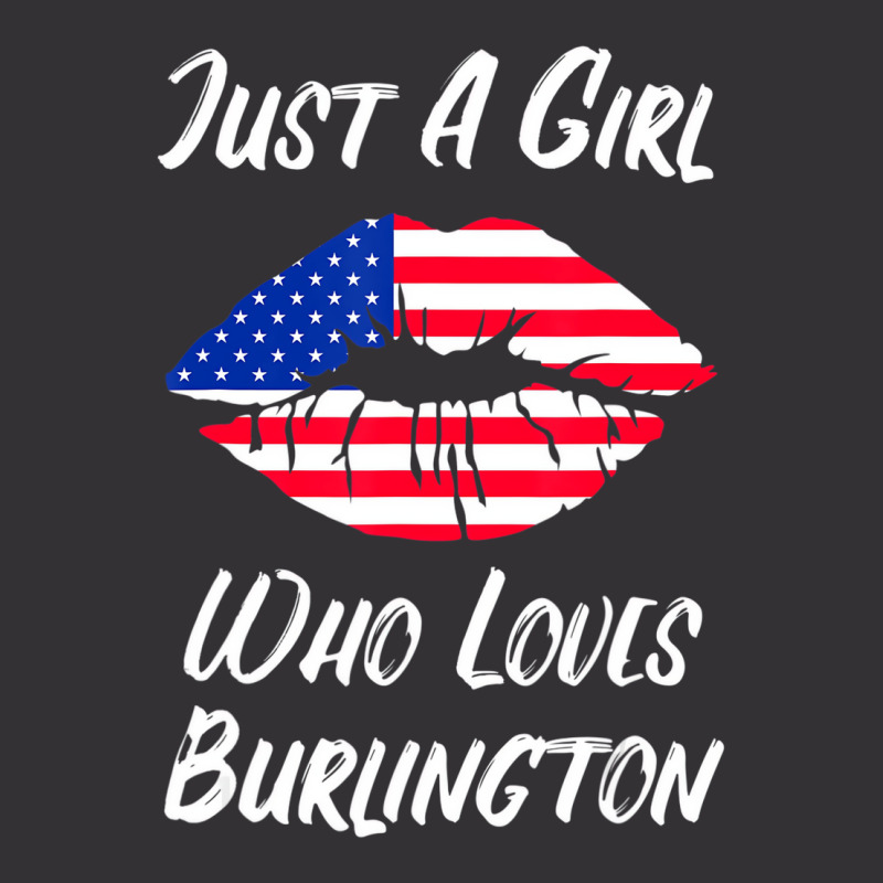 Lips Mouth Love American Flag Burlington T Shirt Vintage Hoodie And Short Set | Artistshot