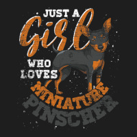 Just A Girl Who Loves Miniature Pinscher Dog Min P Classic T-shirt | Artistshot