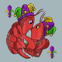 Jester Crawfish Couple Kissing Mardi Gras Carnival Unisex Sherpa-lined Denim Jacket | Artistshot