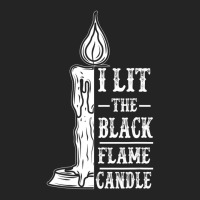 I Lit The Black Flame Candle Quote Halloween Costu 3/4 Sleeve Shirt | Artistshot