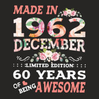 Made In 1962 December Limited Edition 60 Years Of Ladies Fitted T-shirt | Artistshot