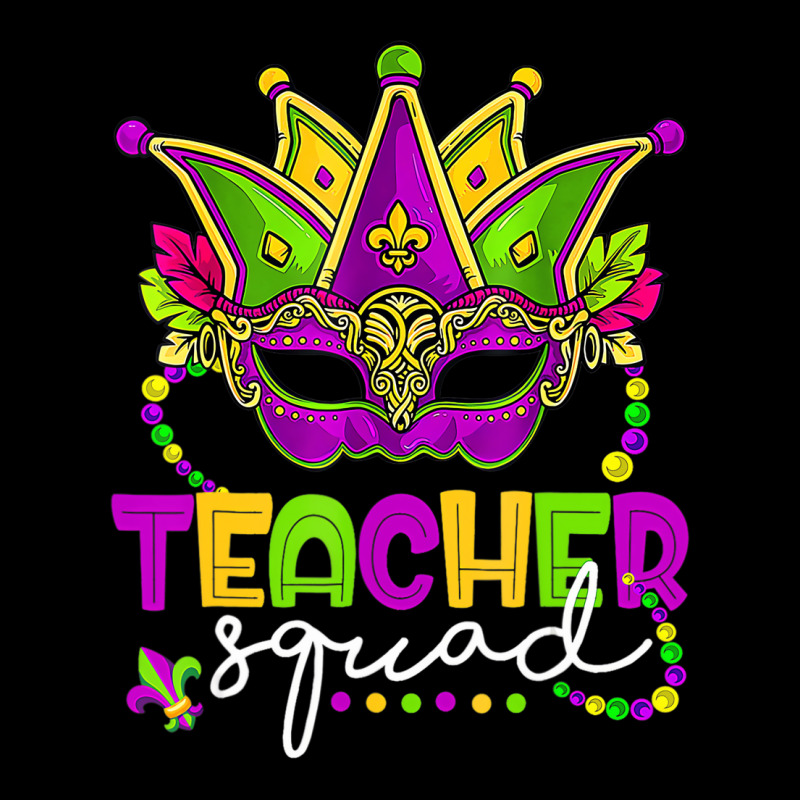 Mardi Gras Teacher Squad Funny Carnival Mask Beads V-Neck Tee by imelde | Artistshot