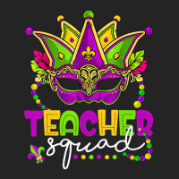 Mardi Gras Teacher Squad Funny Carnival Mask Beads 3/4 Sleeve Shirt | Artistshot