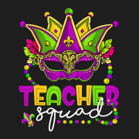 Mardi Gras Teacher Squad Funny Carnival Mask Beads Classic T-shirt | Artistshot