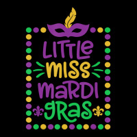 Little Miss Mardi Gras   Cute Girls Mardi Gras Gif Youth Hoodie | Artistshot