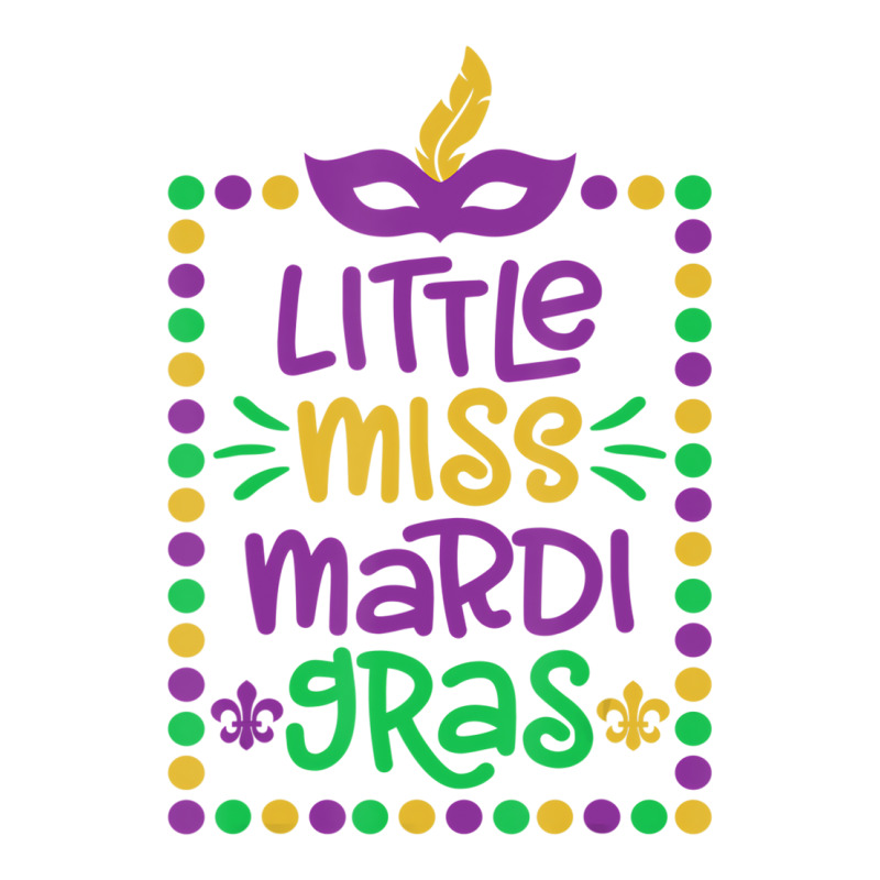 Little Miss Mardi Gras   Cute Girls Mardi Gras Gif Crop Top by mauthe | Artistshot