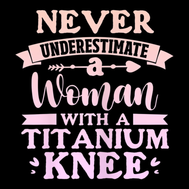 Womens Knee Surgery Never Underestimate Woman With Zipper Hoodie | Artistshot