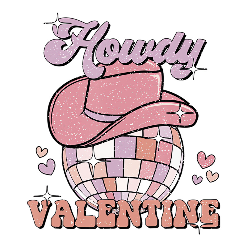 Preppy Cowgirl Howdy Valentine Heart Disco Valenti Baby Tee by bettincam | Artistshot