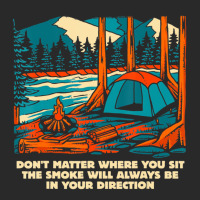 Smoke Always In Your Direction Camping Sayings Sum Printed Hat | Artistshot