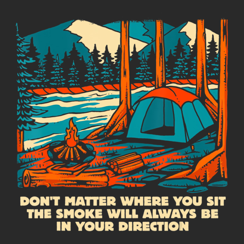 Smoke Always In Your Direction Camping Sayings Sum Printed Hat | Artistshot