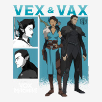 The Legend Of Vox Machina Vex & Vax Blocks T Shirt Adjustable Cap | Artistshot