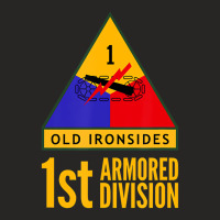 1st Armored Division Army Old Ironsides Us Usa Mil Ladies Fitted T-shirt | Artistshot