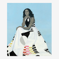 Michelle Obama Portrait For The National Gallery Graphic Youth T-shirt | Artistshot