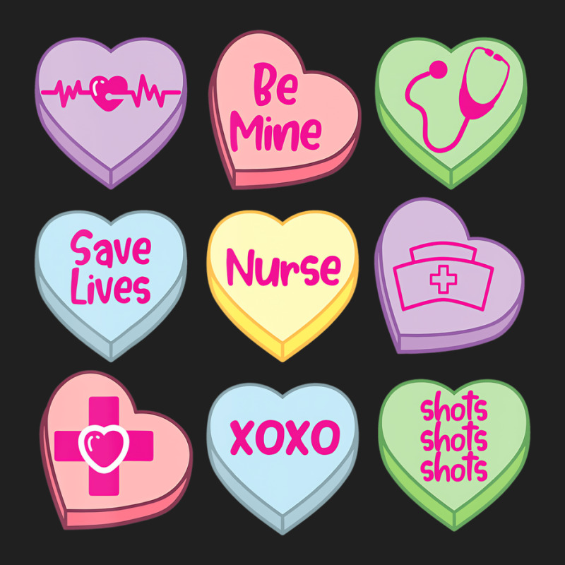 Nurse Conversation Hearts Valentine Day T Shirt Ladies Polo Shirt by imelde | Artistshot