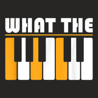 What The F Piano Chord Progression Music Note T Sh Ladies Fitted T-shirt | Artistshot