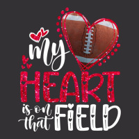 My Heart Is On That Field American Football Valent Vintage Hoodie | Artistshot