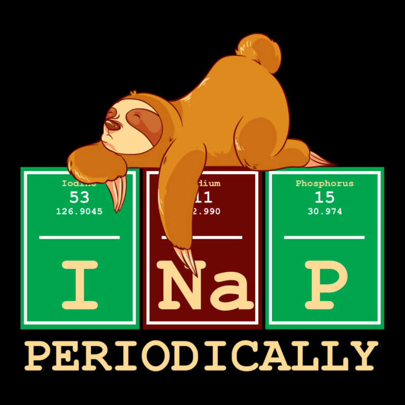 I Nap Periodically! Funny Chemistry Sloth Gift V-Neck Tee by hackelsodrulg | Artistshot