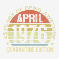 45th Birthday Quarantine Edition April 1976 45 Yea Graphic Youth T-shirt | Artistshot