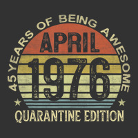 45th Birthday Quarantine Edition April 1976 45 Yea Baby Bodysuit | Artistshot