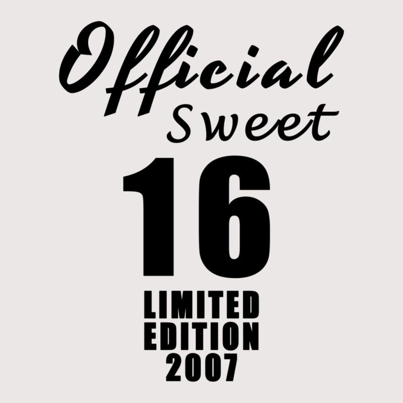 Official Sweet 16 Limited Edition 2007 Funny Retro Pocket T-Shirt by catricegar | Artistshot