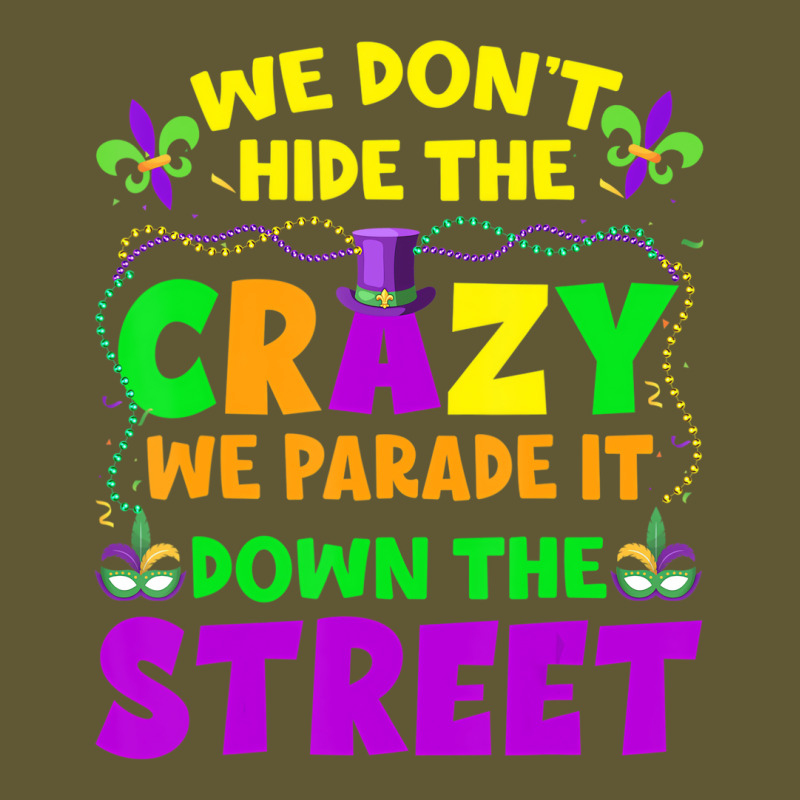 Funny Mardi Gras We Don't Hide Crazy On Street Men Vintage Short | Artistshot