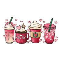 Valentine Coffee Heart Iced Coffee Lover Valentine Men's T-shirt Pajama Set | Artistshot