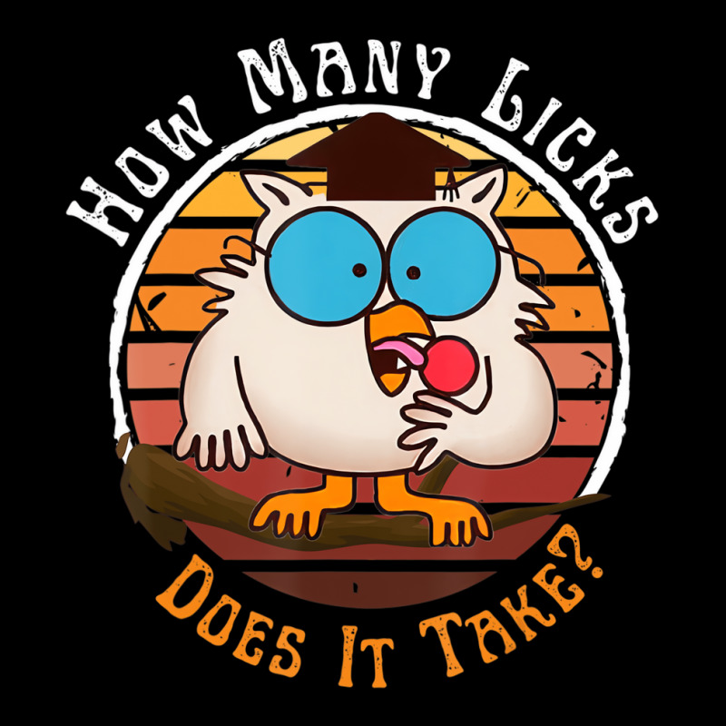 Funny Owl How Many Licks Does It Take Retro Vintag Zipper Hoodie | Artistshot