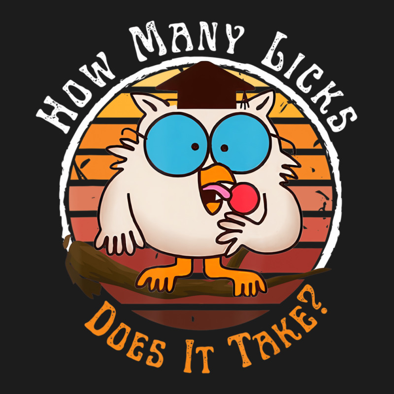 Funny Owl How Many Licks Does It Take Retro Vintag Hoodie & Jogger Set | Artistshot