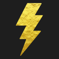 Lightning Bolt Tshirt Gold Casual Unisex Printed T Classic T-shirt | Artistshot