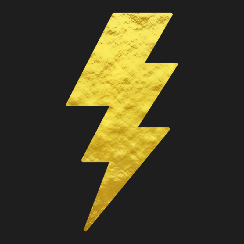 Lightning Bolt Tshirt Gold Casual Unisex Printed T Classic T-shirt by kranendon | Artistshot