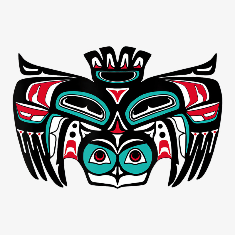 Alaska Native American Indian Tlingit Tribal Owl S Ladies Fitted T-Shirt by refahnes | Artistshot