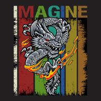 Imagine Fantastic Dragon Vintage Cool Art T-shirt | Artistshot