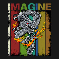 Imagine Fantastic Dragon Vintage Cool Art Flannel Shirt | Artistshot