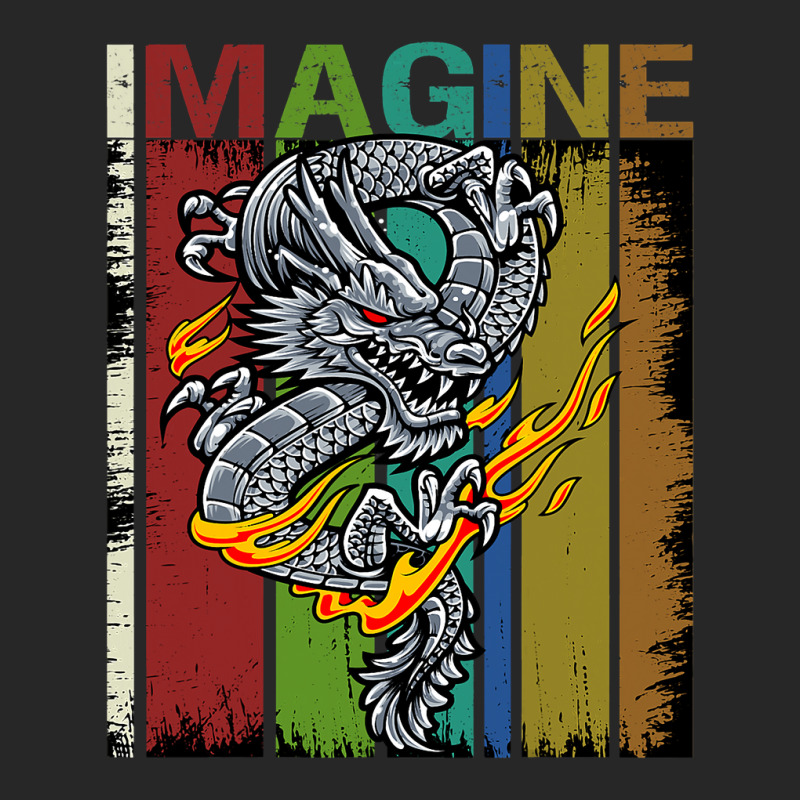 Imagine Fantastic Dragon Vintage Cool Art Men's T-shirt Pajama Set by kerrmanthez | Artistshot